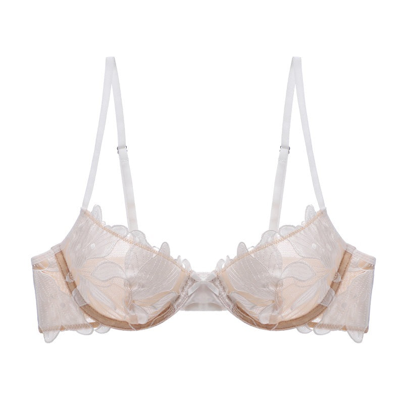Rosie Mesh & Lace Underwired Bra White