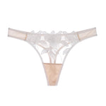 Load image into Gallery viewer, Rosie Lace Brazilian Mesh Thong White
