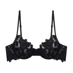 Load image into Gallery viewer, Rosie Mesh &amp; Lace Underwired Bra Black
