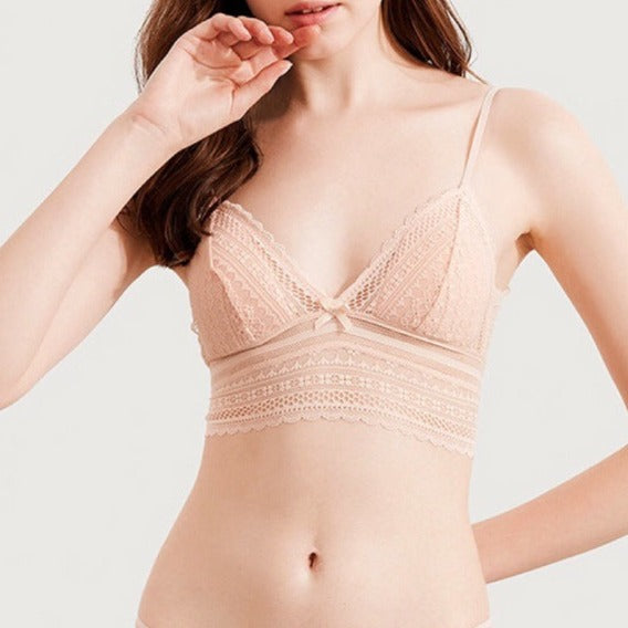 Nina Bralette Wireless Bra - Beige