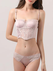 Noelia Satin Bustier & Bottom Set